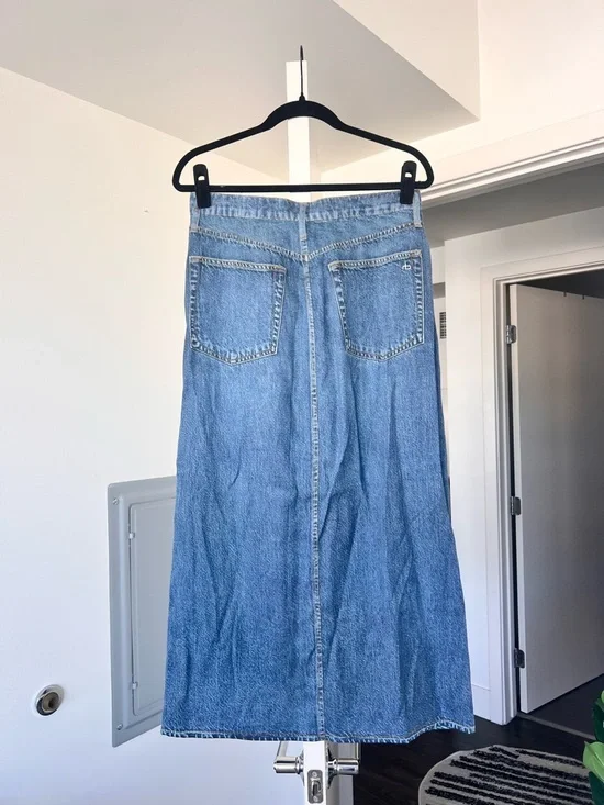 Rag & Bone Liquid Miramar Clara Midi Skirt- Size 26- Like New - Picture 11 of 15